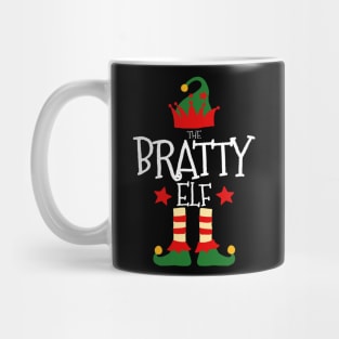 Bratty Elf Matching Family Group Christmas Party Pajamas Mug